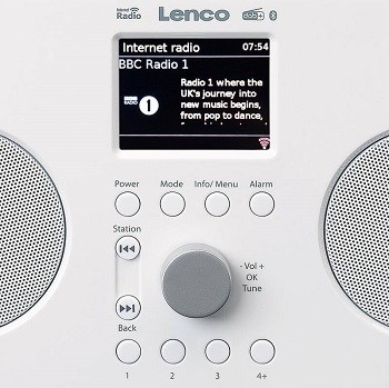 Lenco PIR-645WH internetové rádio ekvalizér